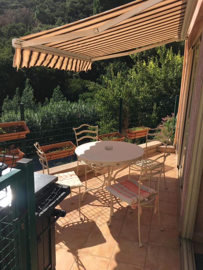 Cavalaire Vue Mer Au Loin Maisonnette Tout Equipee Pour 4 Personnes Avec Piscine Clim Wifi Velos Tv Barbecues Eksteriør bilde