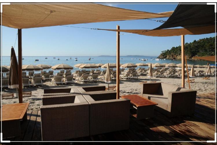 Cavalaire Vue Mer Au Loin Maisonnette Tout Equipee Pour 4 Personnes Avec Piscine Clim Wifi Velos Tv Barbecues Eksteriør bilde