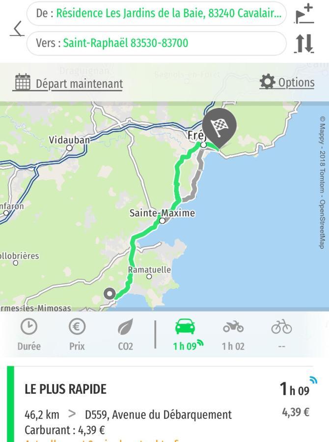 Cavalaire Vue Mer Au Loin Maisonnette Tout Equipee Pour 4 Personnes Avec Piscine Clim Wifi Velos Tv Barbecues Eksteriør bilde